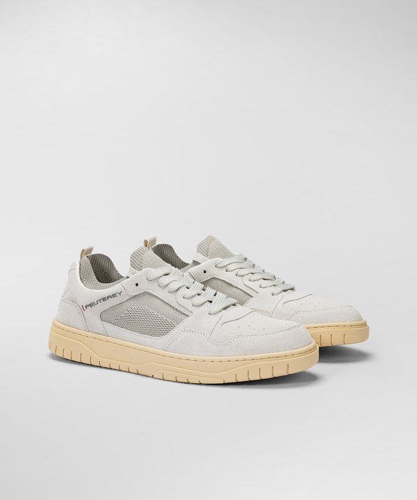Suede and technical jersey sneakers - Peuterey