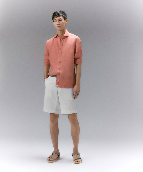 Garment-dyed linen shirt - Peuterey