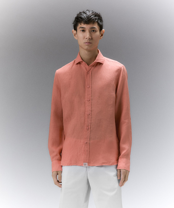 Garment-dyed linen shirt - Peuterey