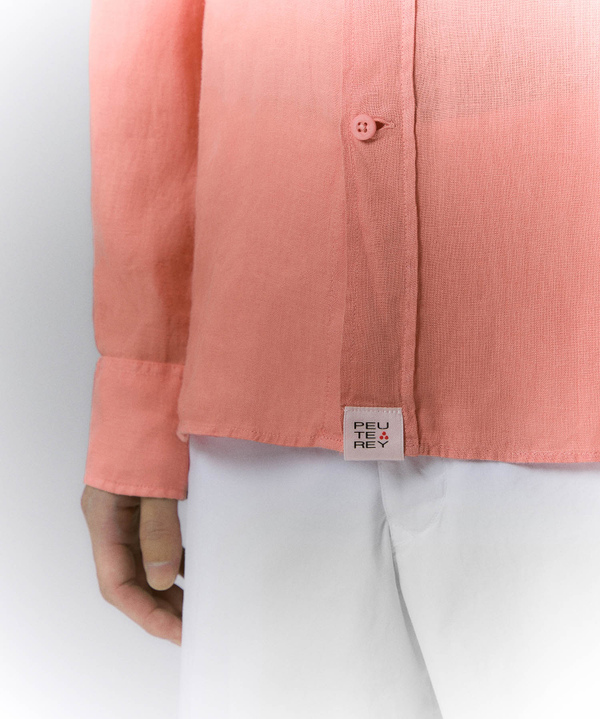 Garment-dyed linen shirt - Peuterey