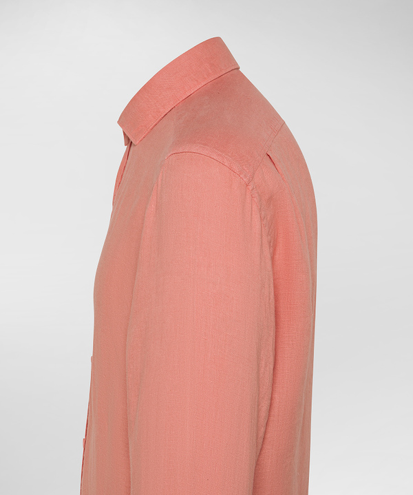 Garment-dyed linen shirt - Peuterey