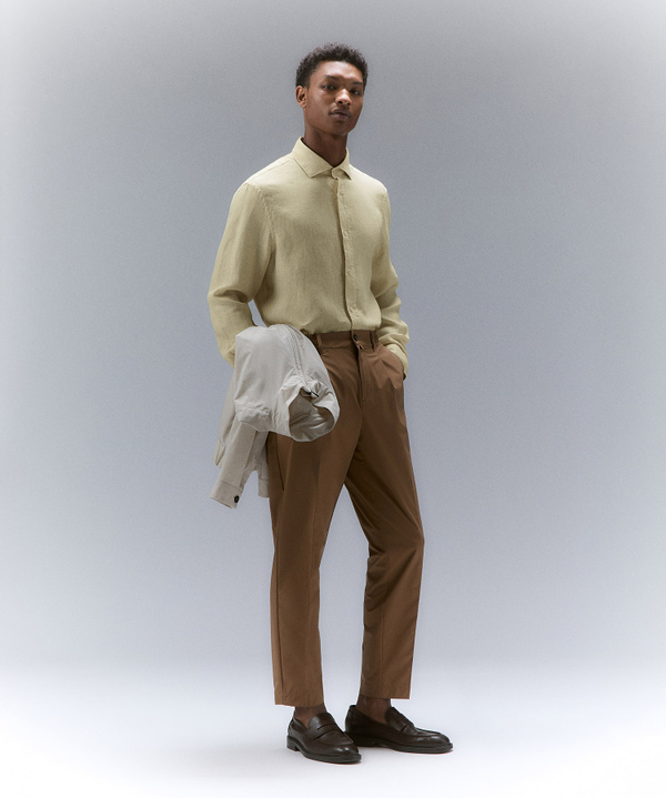 Garment-dyed linen shirt - Peuterey
