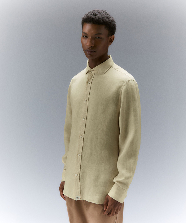 Garment-dyed linen shirt - Peuterey