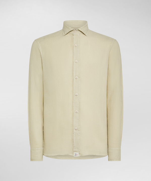 Garment-dyed linen shirt - Peuterey