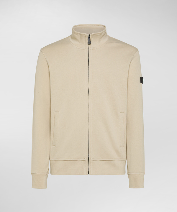 Sweatshirt mit Stehkragen und durchgehendem Reißverschluss - Peuterey