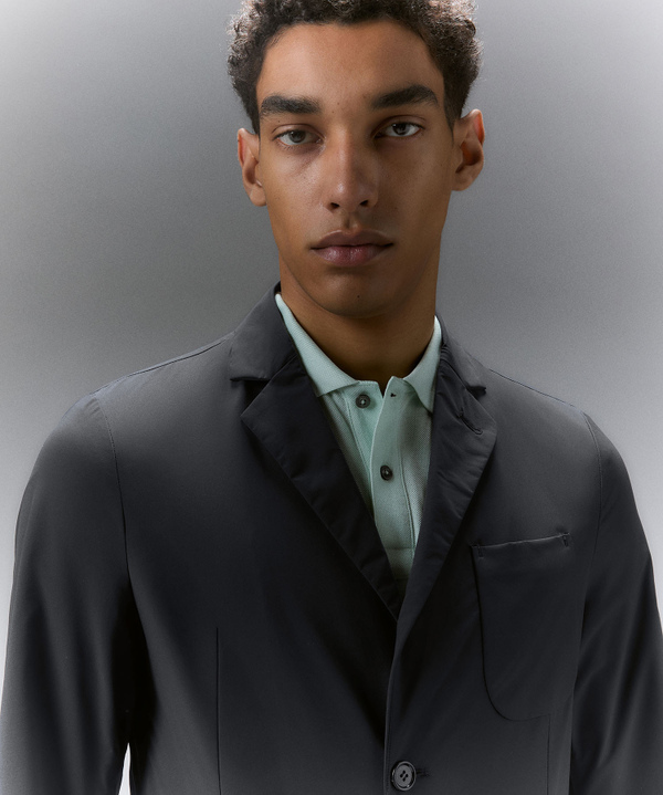 Blazer con taschino in tela cotoniera - Peuterey