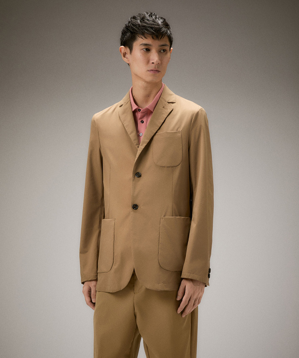 Blazer mit Brusttasche aus Baumwollgewebe - Peuterey