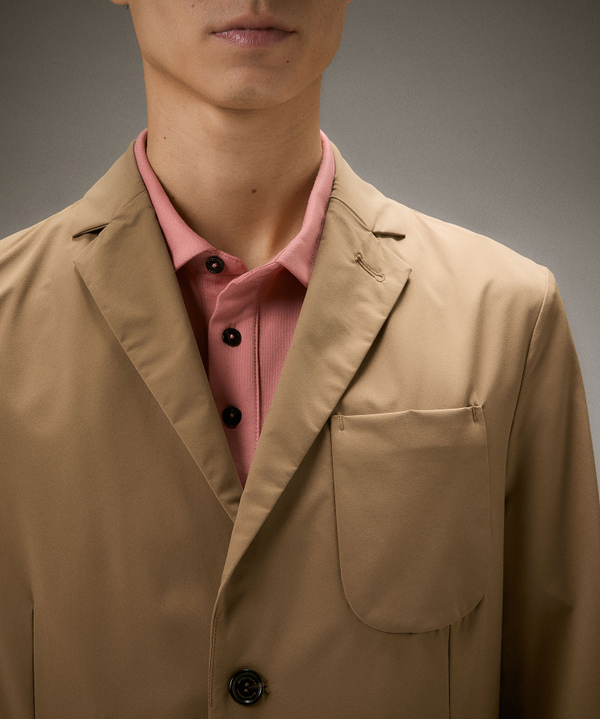 Blazer mit Brusttasche aus Baumwollgewebe - Peuterey