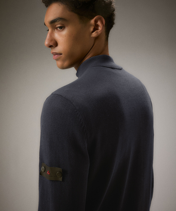 Soft Touch-Pullover aus Baumwolltrikot - Peuterey