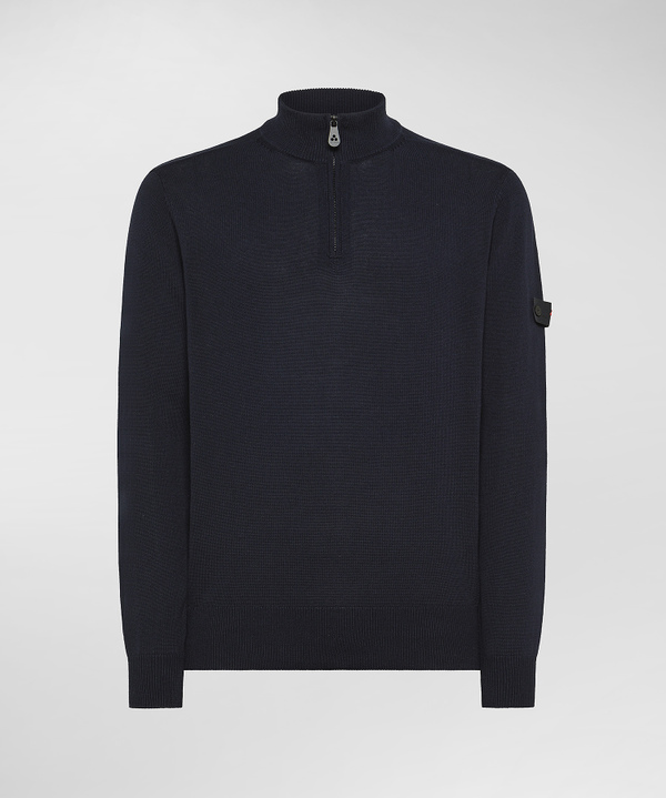 Soft-touch cotton knit sweater - Peuterey