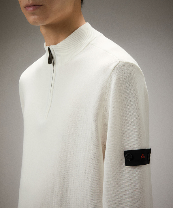 Soft-touch cotton knit sweater - Peuterey