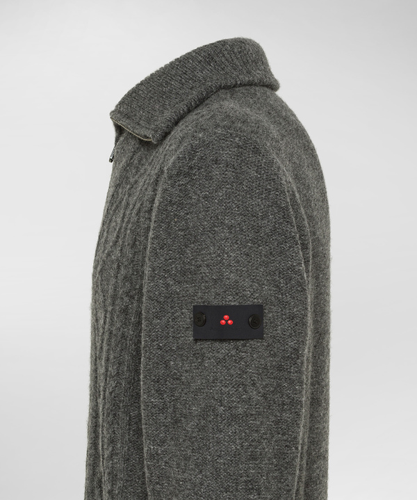 Shetland wool zipped pullover - Peuterey