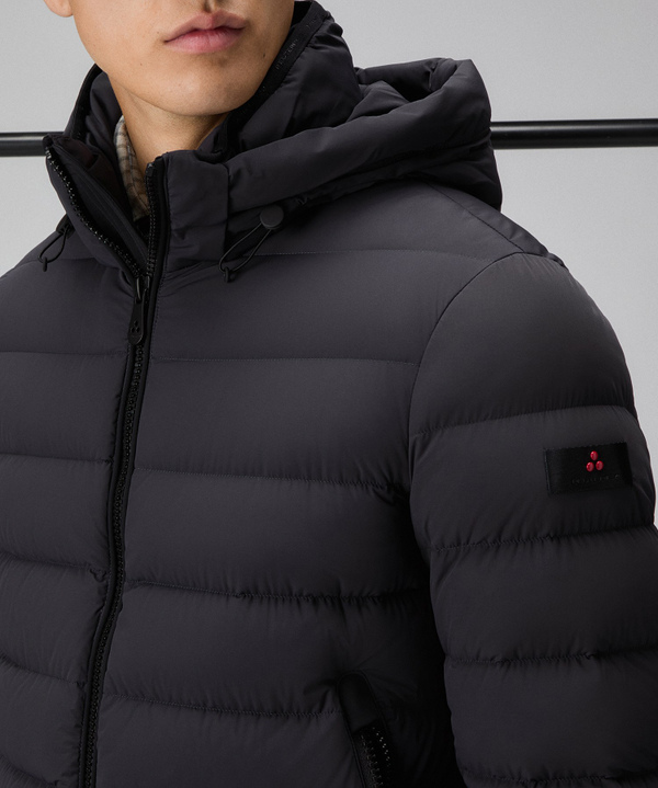 Stretch canvas short down jacket - Peuterey
