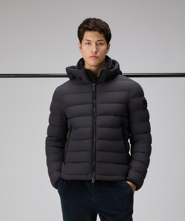 Stretch canvas short down jacket - Peuterey