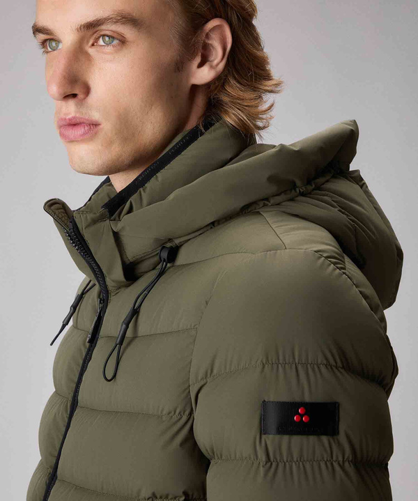 Stretch canvas short down jacket - Peuterey