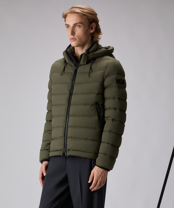 Stretch canvas short down jacket - Peuterey