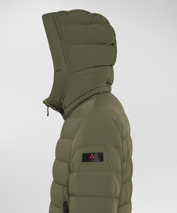 Kurze Daunenjacke aus Stretch-Canvas - Peuterey