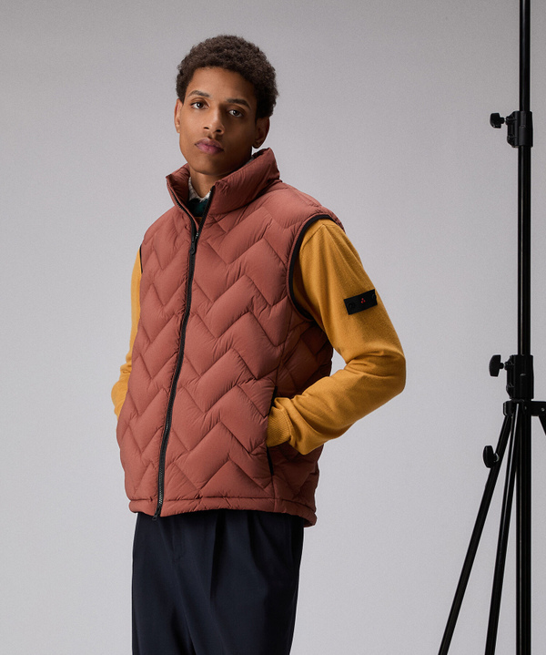 Vest with zig-zag quilting - Peuterey