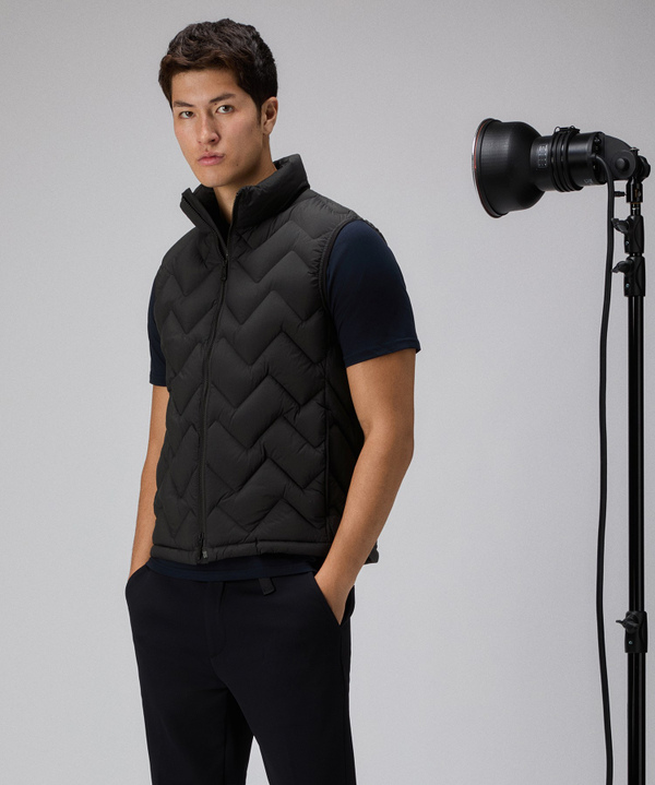 Vest with zig-zag quilting - Peuterey