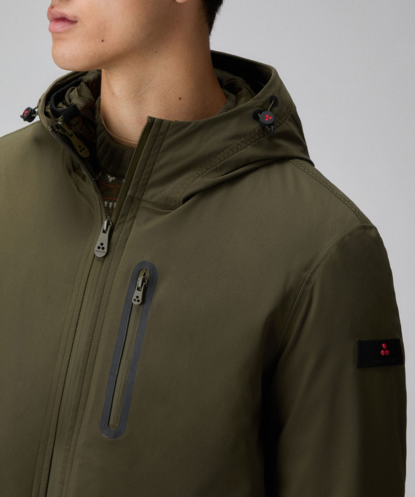 Overcoat liscio con cappuccio - Peuterey