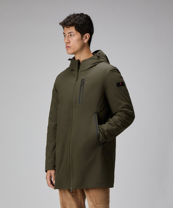 Overcoat liscio con cappuccio - Peuterey