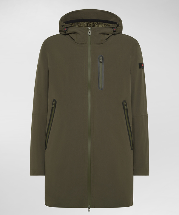 Overcoat liscio con cappuccio - Peuterey