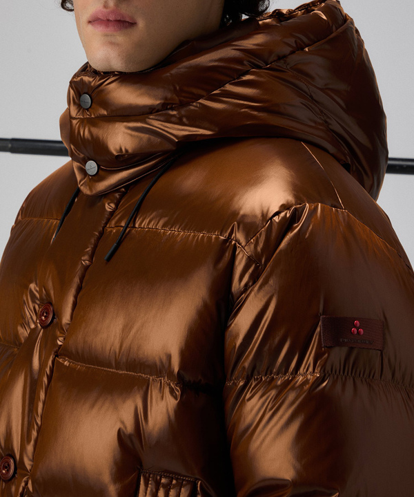 Iridescent down jacket with hood - Peuterey