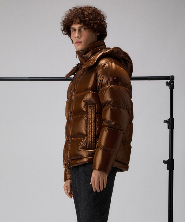 Iridescent down jacket with hood - Peuterey