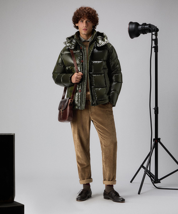 Iridescent down jacket with hood - Peuterey