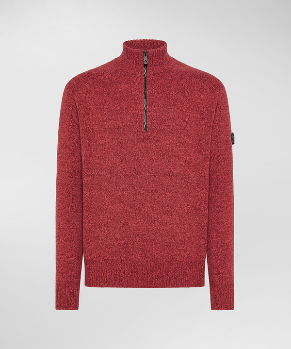 Maglia moulinè con mezza zip - Peuterey
