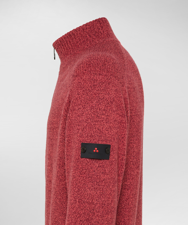 Maglia moulinè con mezza zip - Peuterey