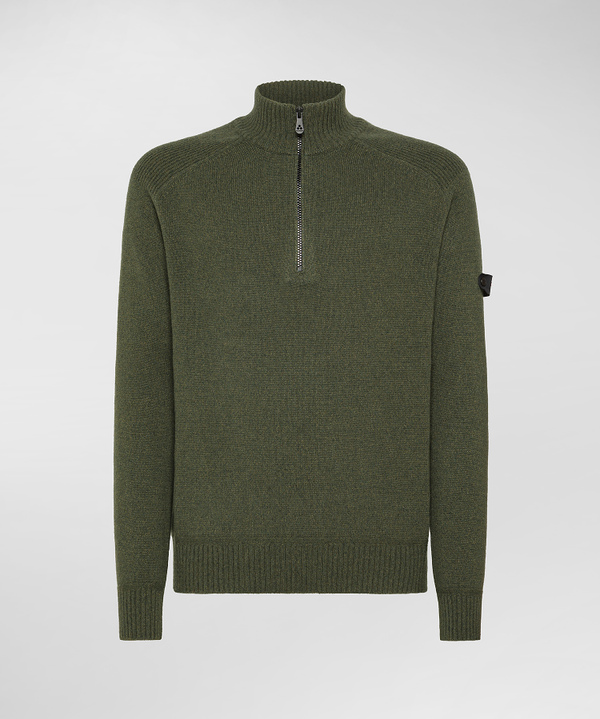 Maglia moulinè con mezza zip - Peuterey