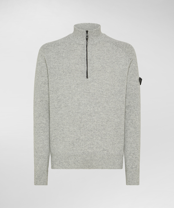 Maglia moulinè con mezza zip - Peuterey