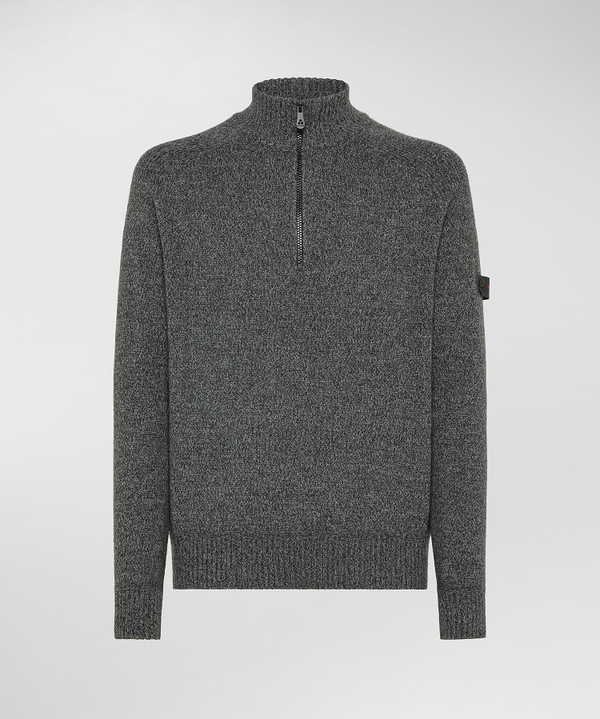 Maglia moulinè con mezza zip - Peuterey