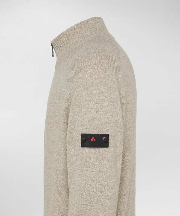 Maglia moulinè con mezza zip - Peuterey