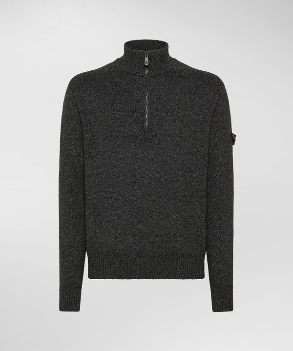Maglia moulinè con mezza zip - Peuterey