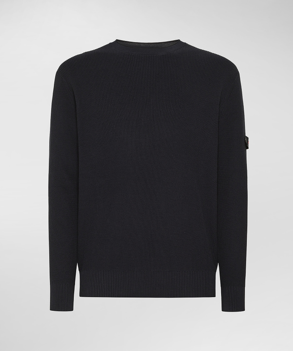 Maglia in cotone a costa inglese - Peuterey
