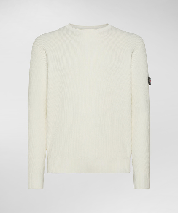 Maglia in cotone a costa inglese - Peuterey
