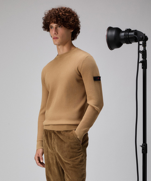 Maglia in cotone a costa inglese - Peuterey