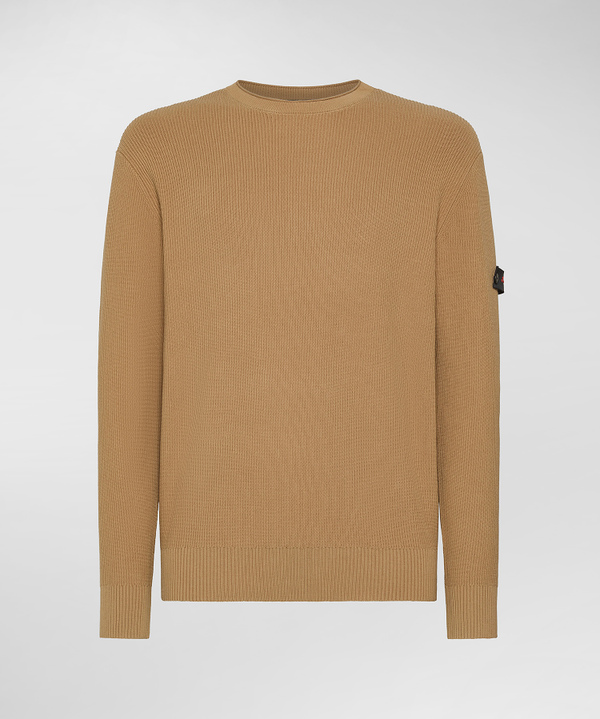 Maglia in cotone a costa inglese - Peuterey