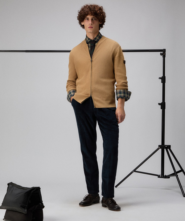Cotton sweater with zip - Peuterey