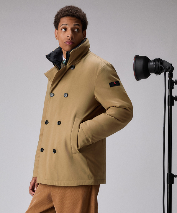 Recycled fabric double-breasted blazer - Peuterey