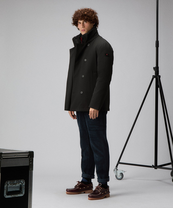 Recycled fabric double-breasted blazer - Peuterey