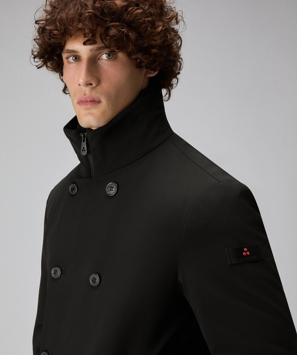 Recycled fabric double-breasted blazer - Peuterey