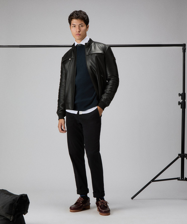 Nappa leather biker jacket - Peuterey