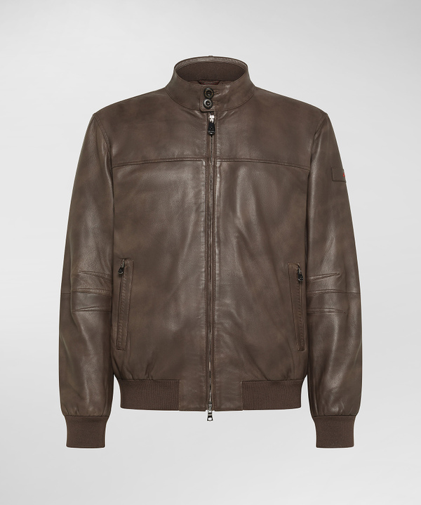 Bomber in pelle effetto vintage - Peuterey