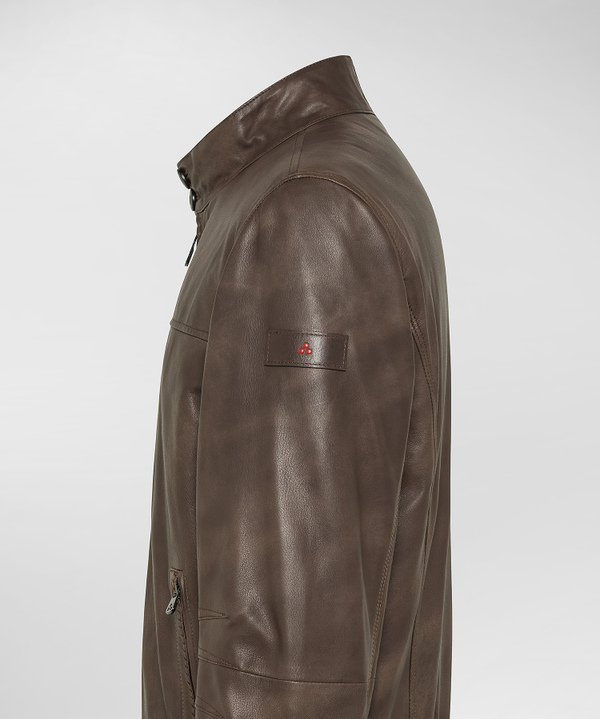 Bomber in pelle effetto vintage - Peuterey