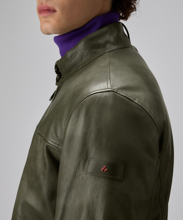 Bomber in pelle effetto vintage - Peuterey