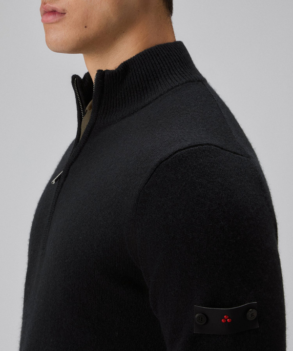Yak wool half-zip sweater - Peuterey