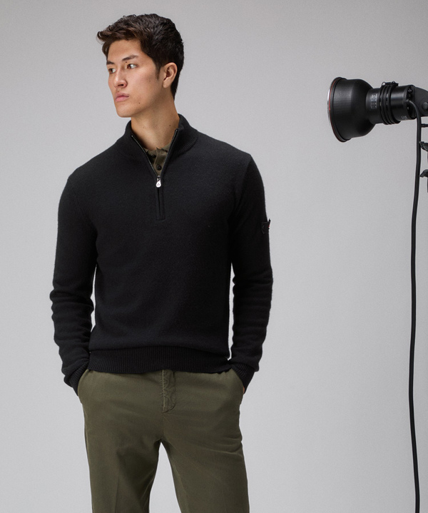 Yak wool half-zip sweater - Peuterey